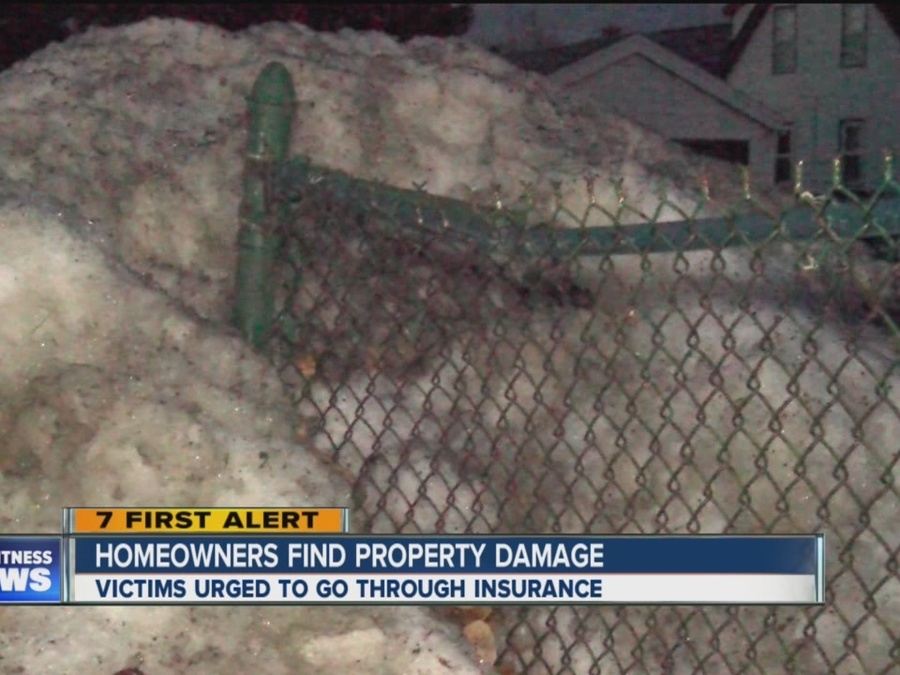 Homeowners Report Dealing With Damage From Plows Wkbw Buffalo Ny