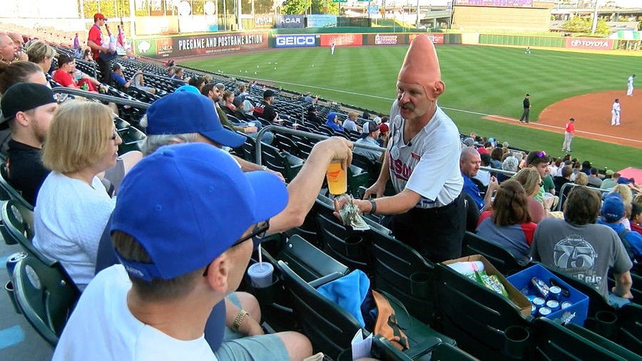 Conehead celebrates 40 years of vending beer at Buffalo Bisons games